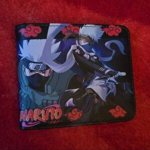 Naruto Themed Money Clip Wallet - Black and Blue